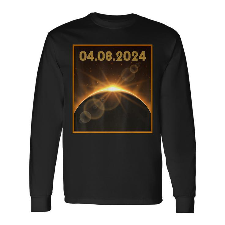 Total Solar Eclipse 2024 Usa Totality April 8 2024 Long Sleeve T-Shirt