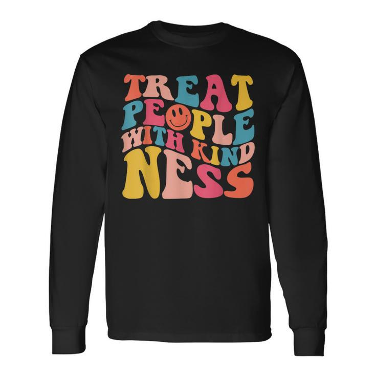 Treat People With Kindness Trendy Preppy Long Sleeve T-Shirt T-Shirt