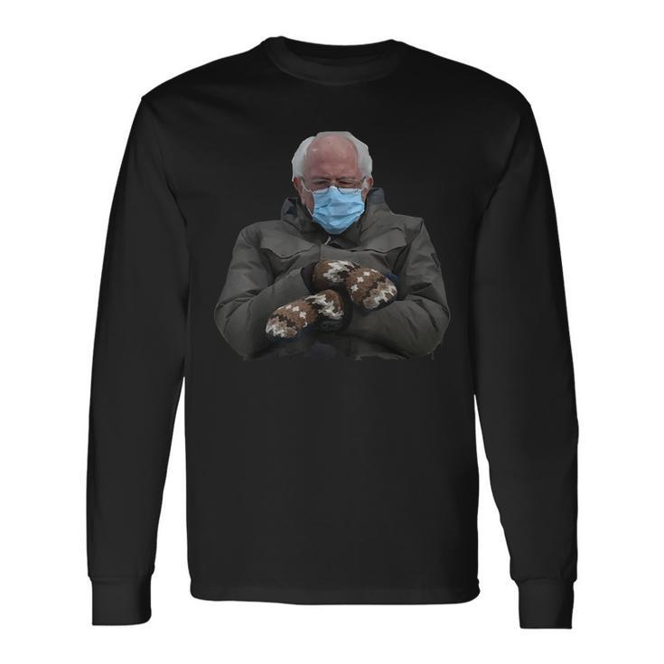 Trendy Bernie Sanders Mittens Meme Long Sleeve T-Shirt