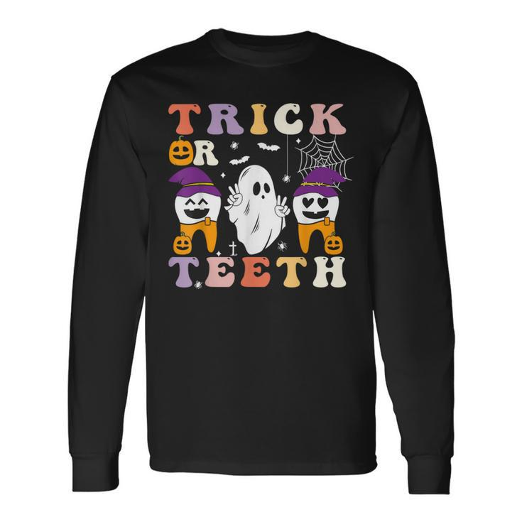 Trick Or Th Halloween Costumes Dental Assistant Dentist Long Sleeve T-Shirt Gifts ideas