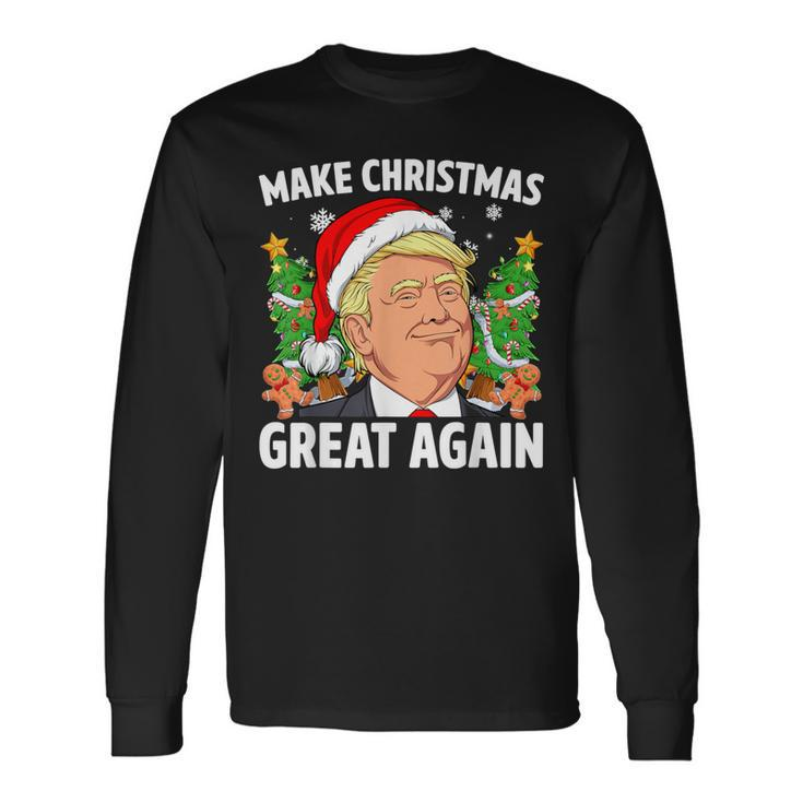Trump Make Christmas Great Again Ugly Christmas Sweaters Long Sleeve T-Shirt