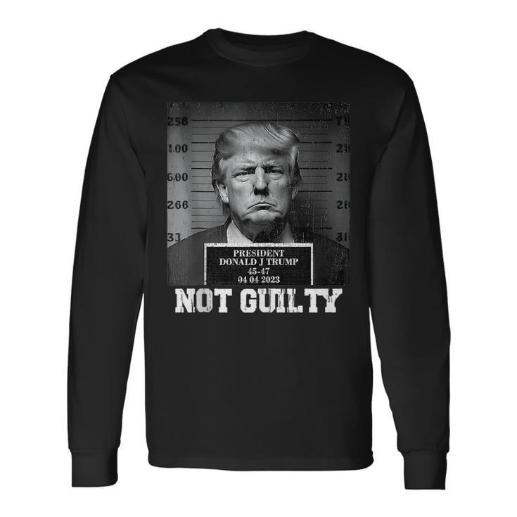 Trump Not Guilty 2024 Free Trump Long Sleeve T-Shirt