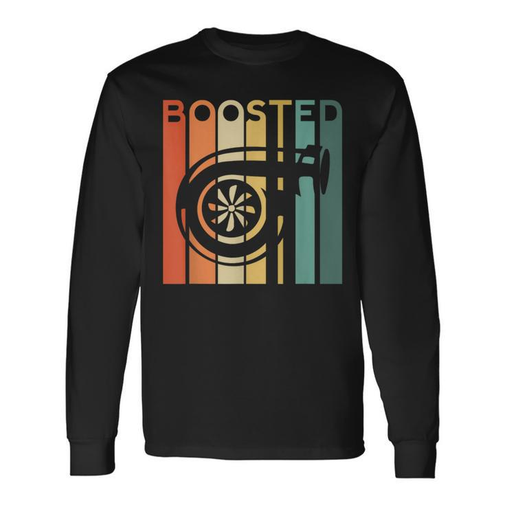 Turbo Car Boost Boosted Turbocharger Lag Retro Race Long Sleeve T-Shirt