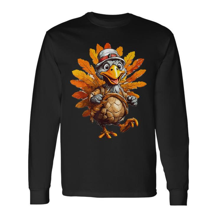 Turkey Day Happy Thanksgiving Family Dinner Long Sleeve T-Shirt
