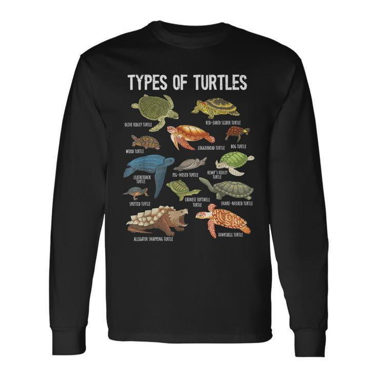 Turtle Lover Turtle Art Types Turtle Turtle Long Sleeve T-Shirt