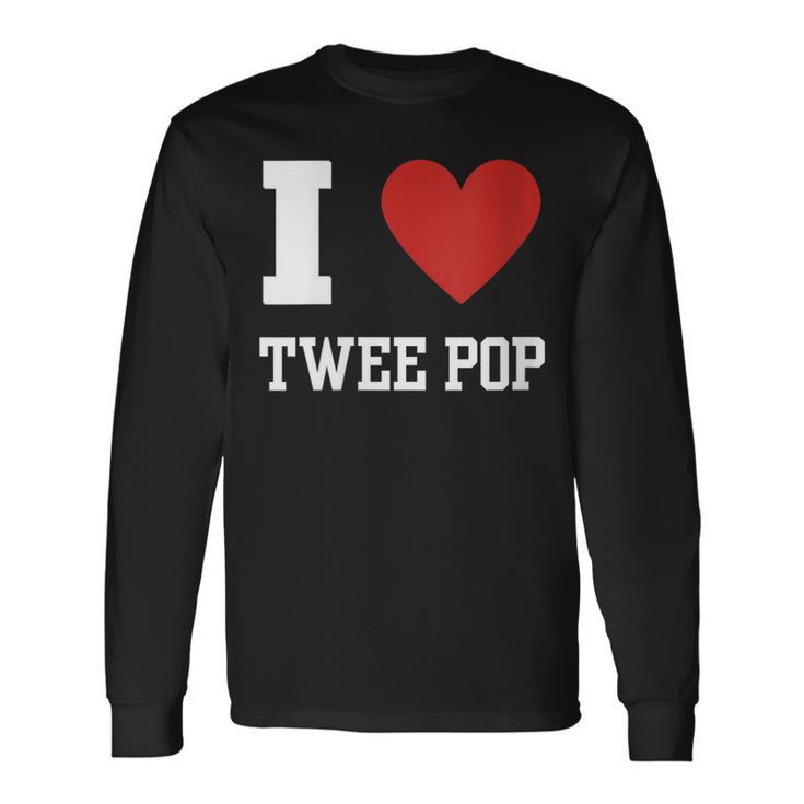 Twee Pop Indie Music 90S Lover Love Heart Cool Vintage Retro Long Sleeve T-Shirt