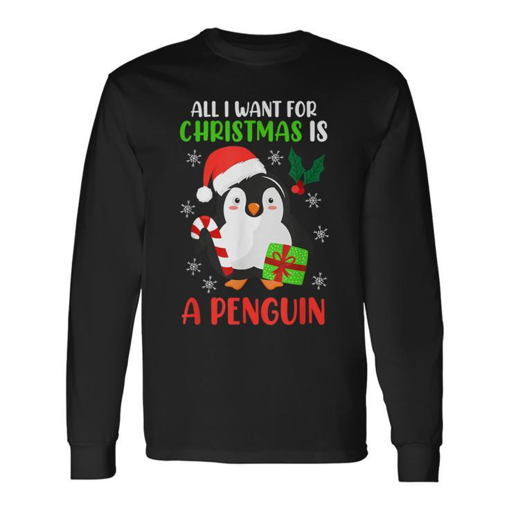 Ugly Christmas Penguin Christmas Long Sleeve T-Shirt