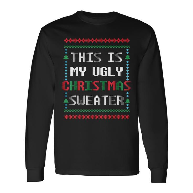 Ugly Christmas Sweater Winter Holidays Warm Clothes Long Sleeve T-Shirt Gifts ideas