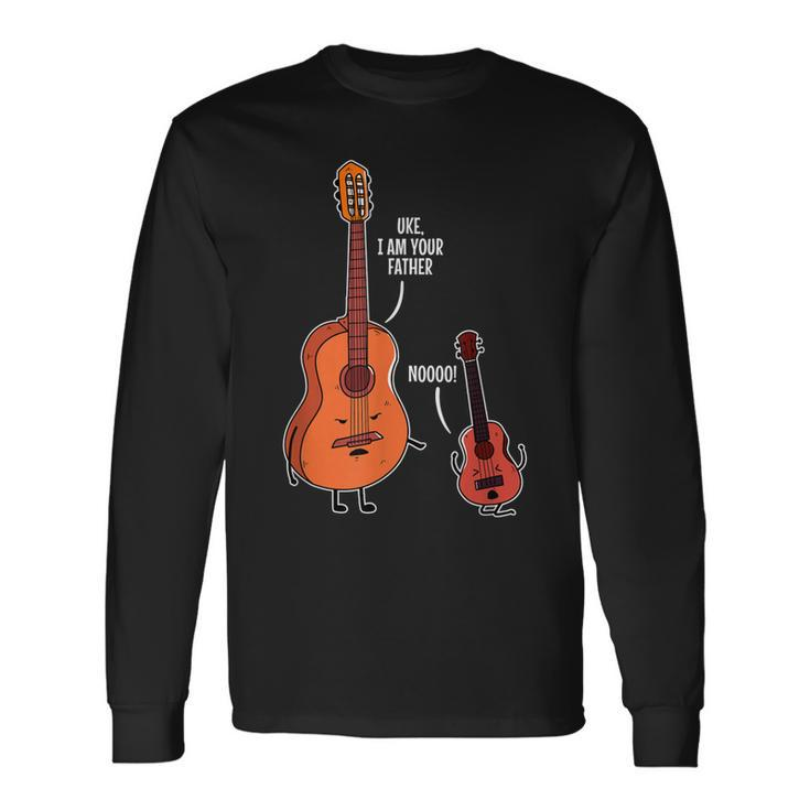 Uke I Am Your Father For Ukulele Musicians Long Sleeve T-Shirt T-Shirt Gifts ideas