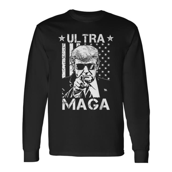 Ultra Maga Great Maga King Pro Trump King Long Sleeve T-Shirt T-Shirt Gifts ideas