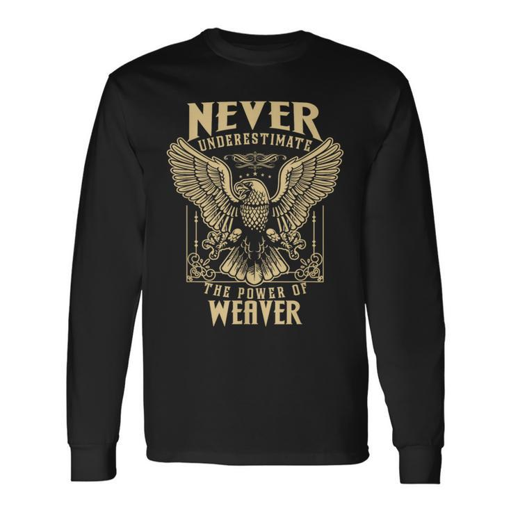 Never Underestimate The Power Of Weave Clothing Long Sleeve T-Shirt