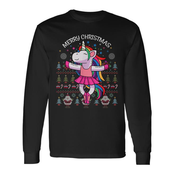 Unicorn Ugly Christmas Sweater For X-Mas Long Sleeve T-Shirt Gifts ideas