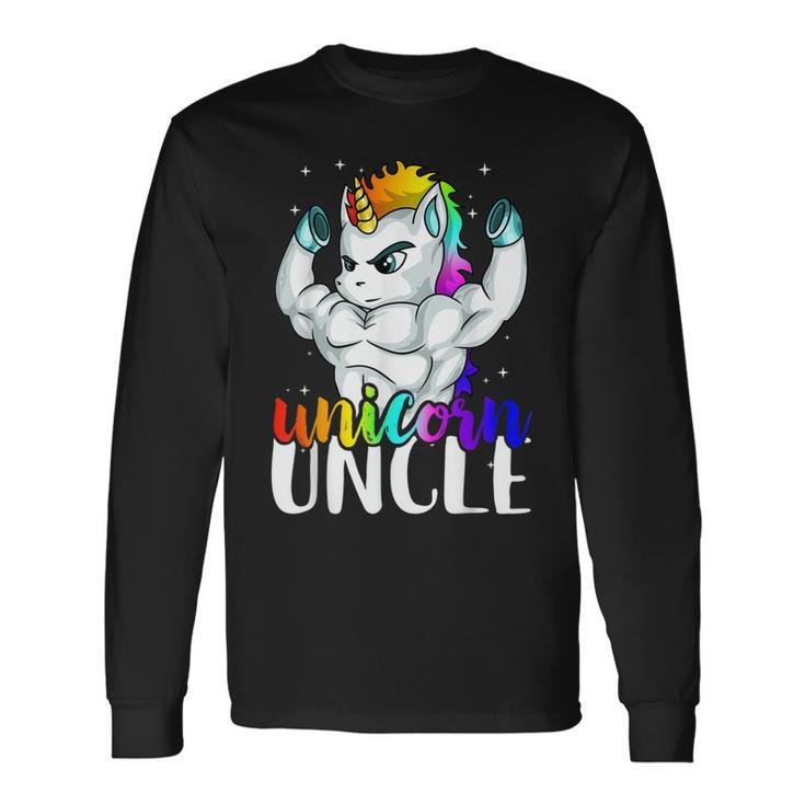 Unicorn Uncle Unclecorn For Manly Unicorn Long Sleeve T-Shirt T-Shirt
