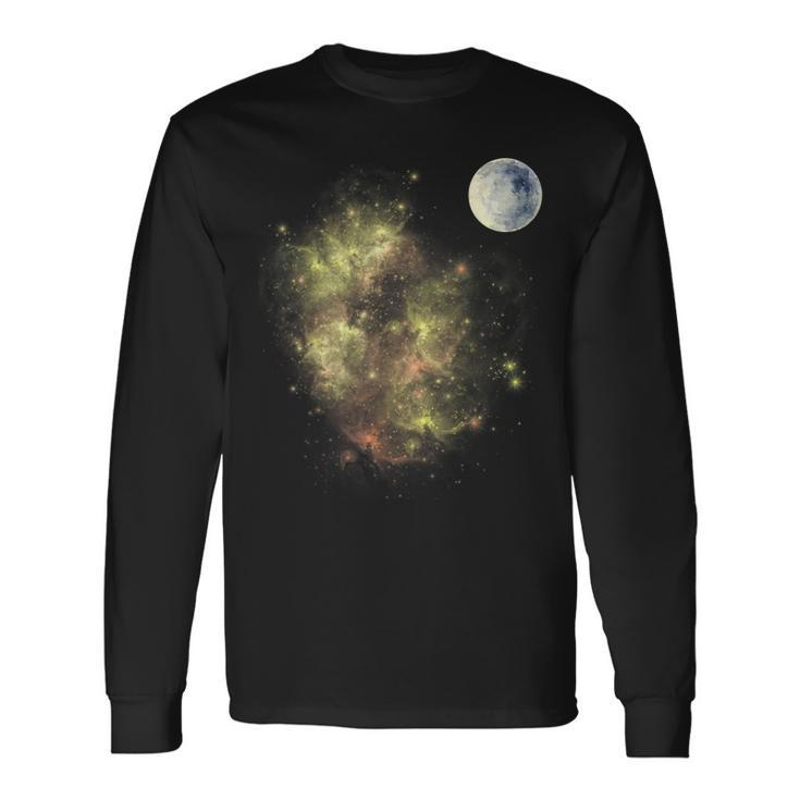 United States Space Unique Cool Top For Summer Space Long Sleeve T-Shirt