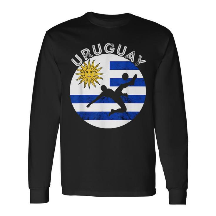 Uruguayan Soccer Player Uruguayan Pride Uruguay Flag Uruguay Long Sleeve T-Shirt T-Shirt