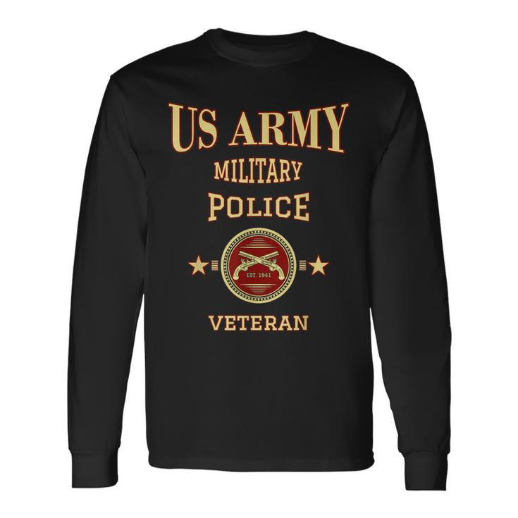 Us Army Military Police Veteran Law Enforcement Officer Long Sleeve T-Shirt T-Shirt