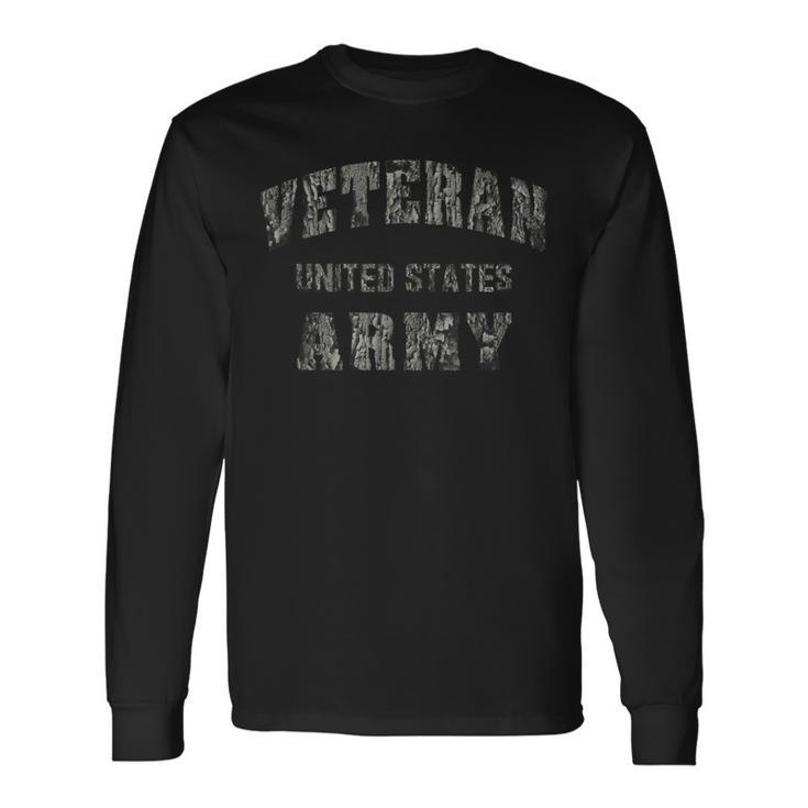 Us Army Proud Army Veteran Vet United States Long Sleeve T-Shirt