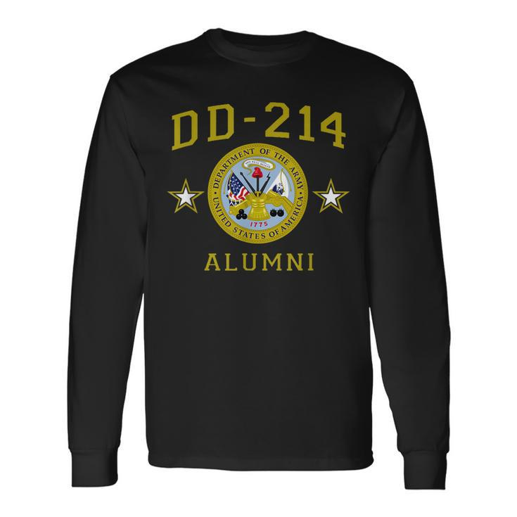 Us Army Veteran Dd214 Alumni Proud Dd214 Insignia Long Sleeve T-Shirt
