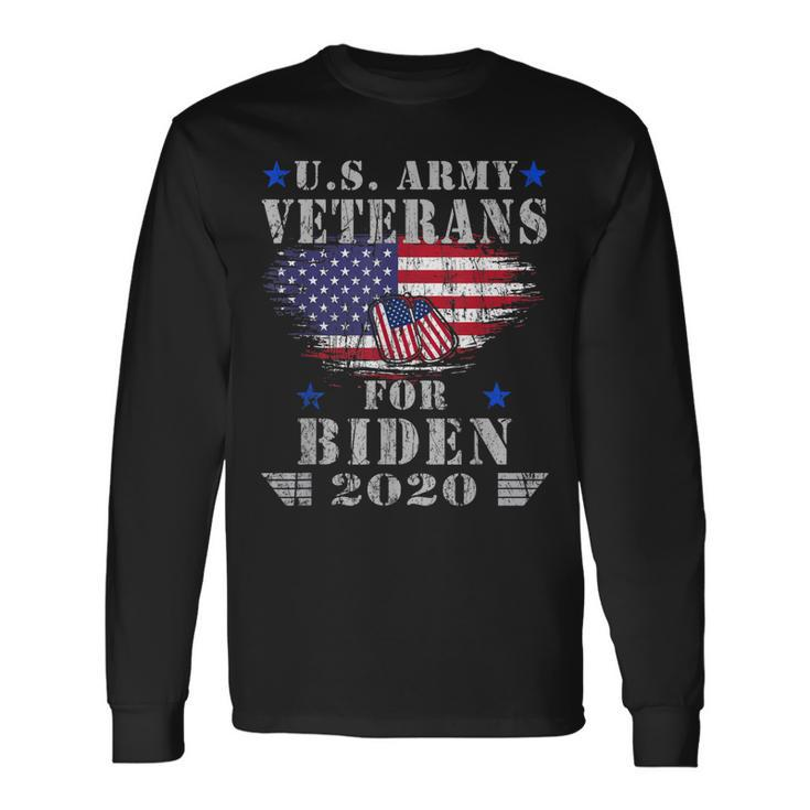 Us Army Veterans For Biden Vote Joe Biden Harris 2020 Kalama Long Sleeve T-Shirt