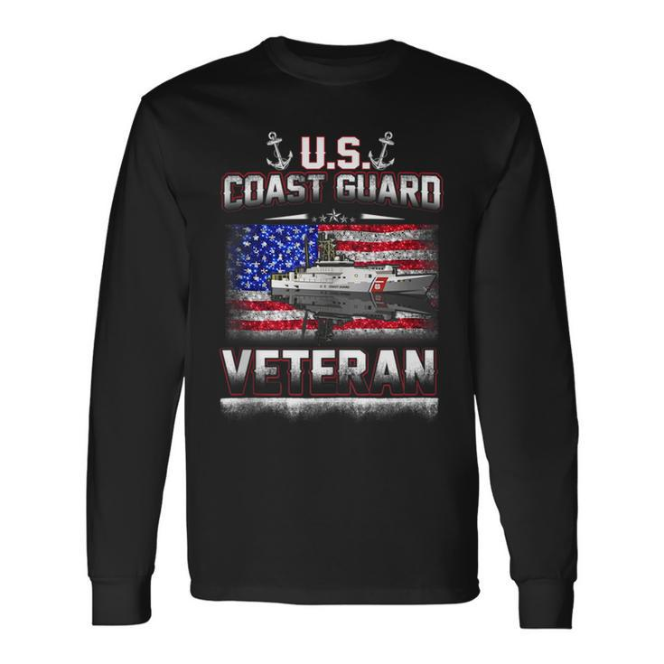 Us Coast Guard Veteran Flag Veteran Long Sleeve T-Shirt T-Shirt