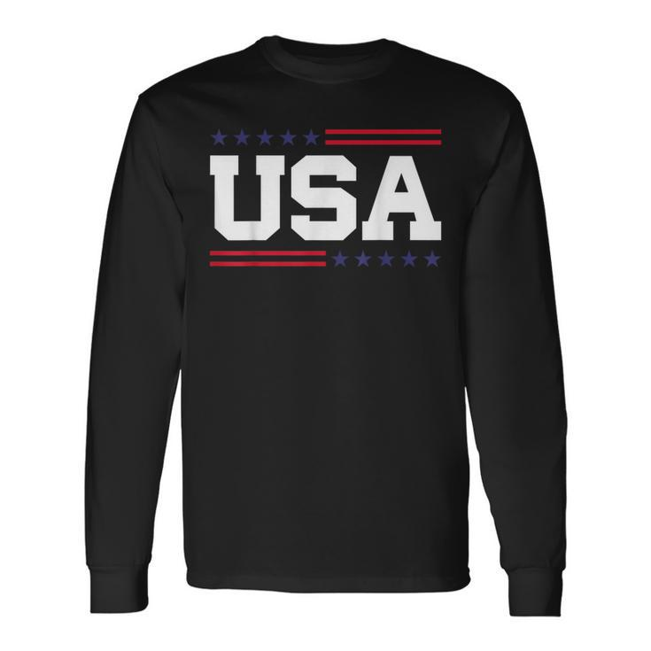 Usa 4Th Of July United States America American Patriotic Long Sleeve T-Shirt