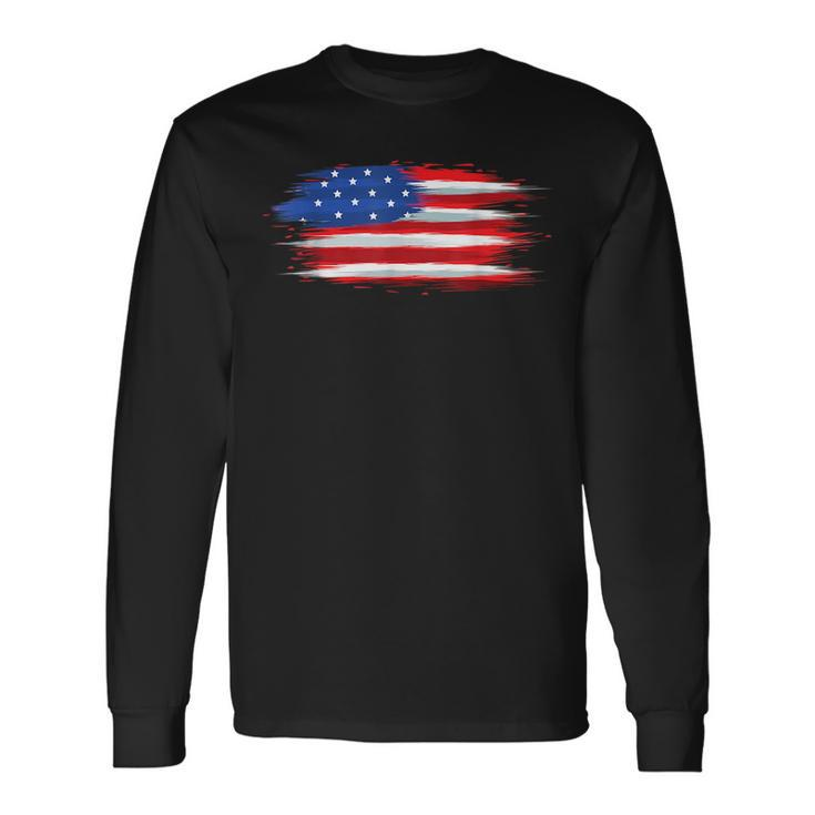 Usa Flag Patriotic 4Th Of July Day Of Independence Patriotic Long Sleeve T-Shirt T-Shirt