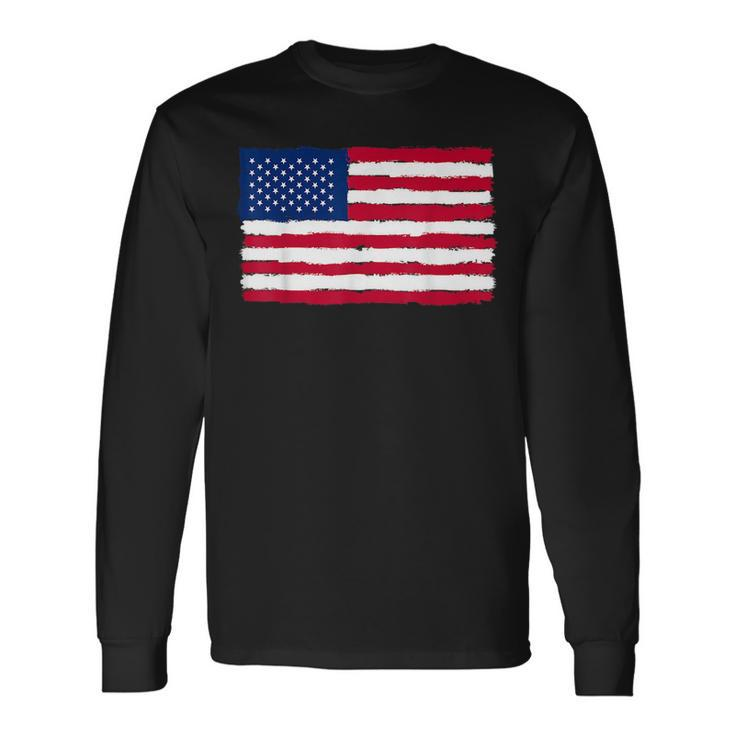 Usa Flag Of United States Of America Usa Flag Long Sleeve T-Shirt