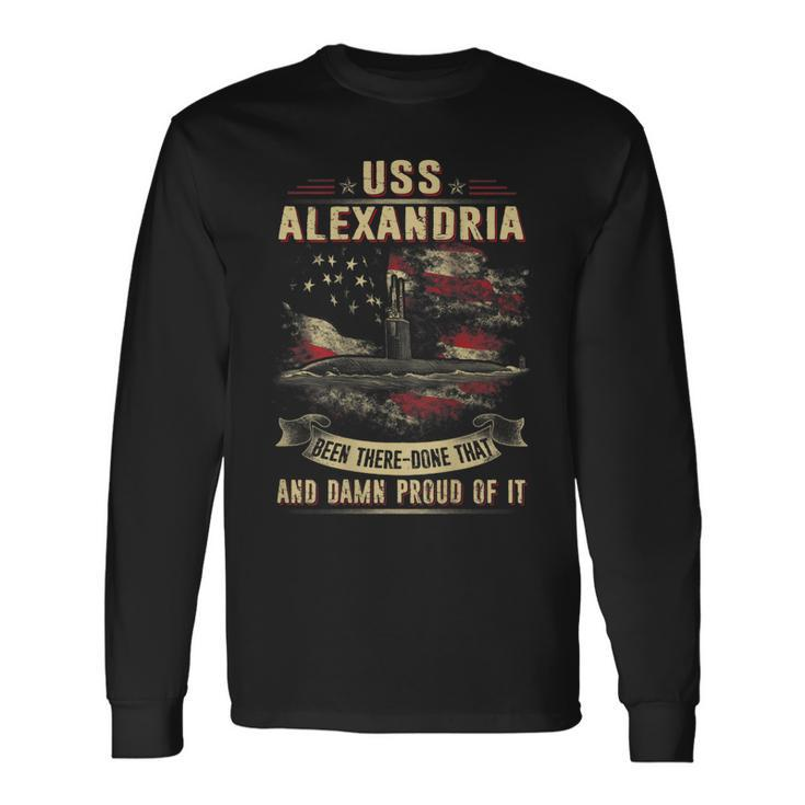 Uss Alexandria Ssn757 Long Sleeve T-Shirt T-Shirt