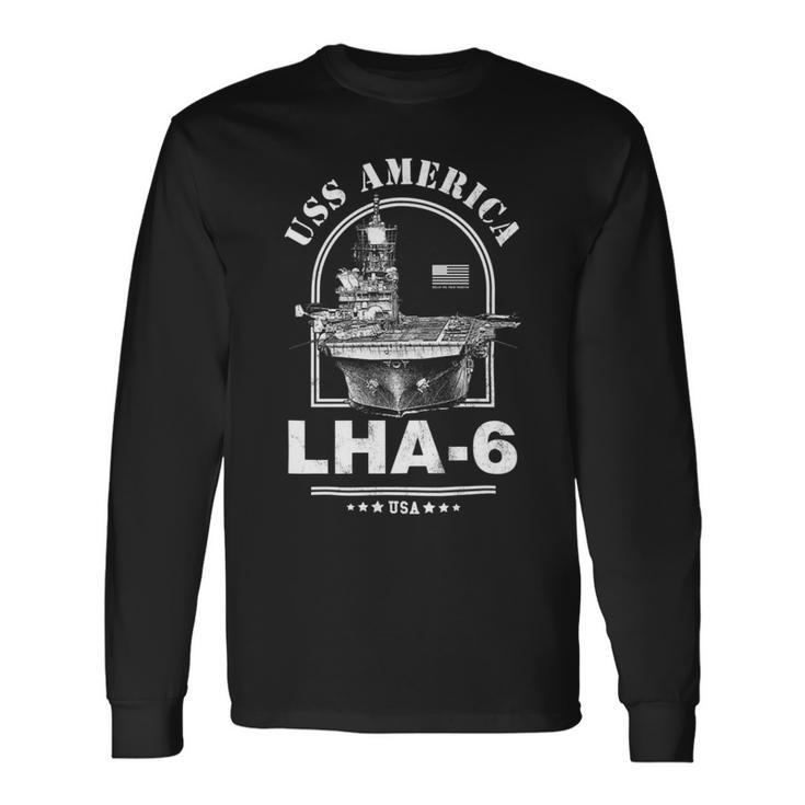 Uss America Lha-6 Long Sleeve T-Shirt Gifts ideas