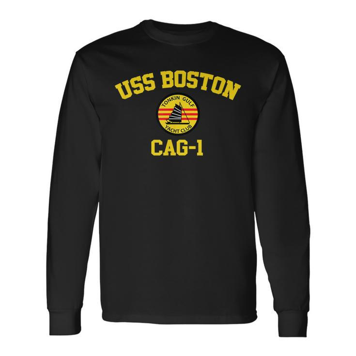 Uss Boston Cag1 Tonkin Gulf Yacht Club Long Sleeve T-Shirt