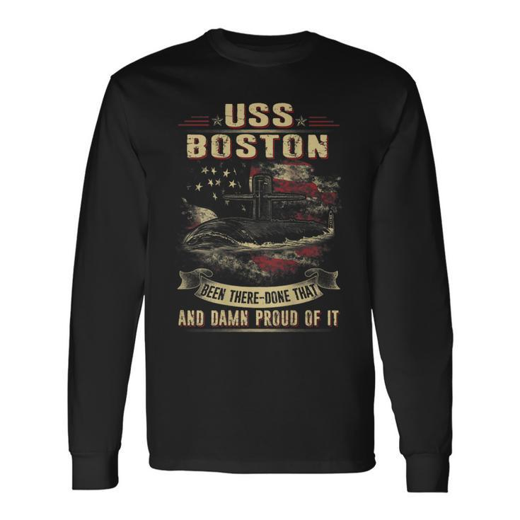 Uss Boston Ssn703 Long Sleeve T-Shirt