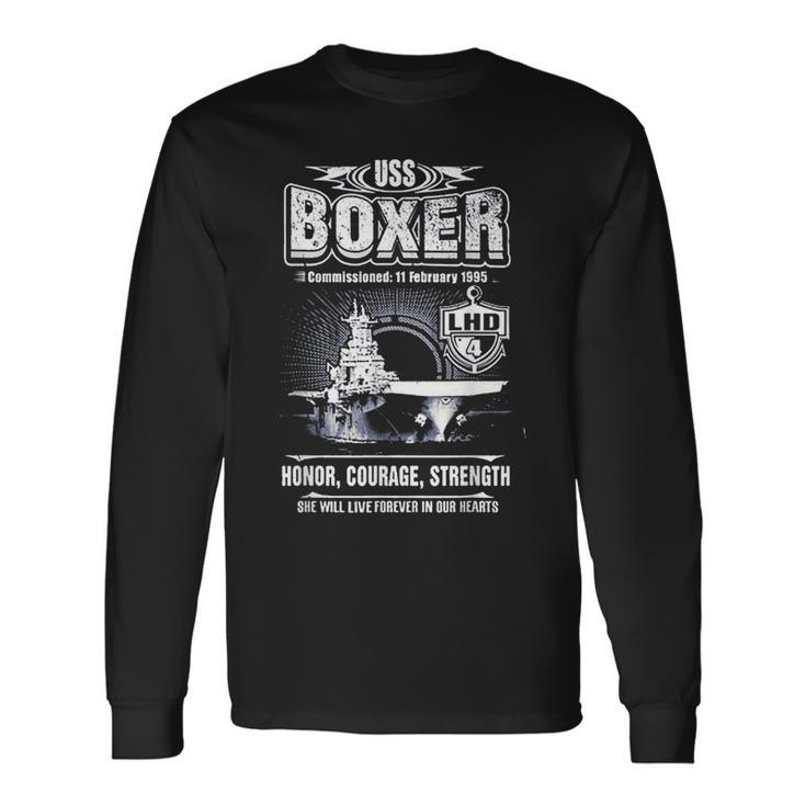 Uss Boxer Lhd4 Long Sleeve T-Shirt T-Shirt