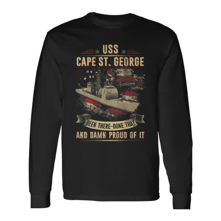 Uss Cape St George Cg71 Long Sleeve T-Shirt