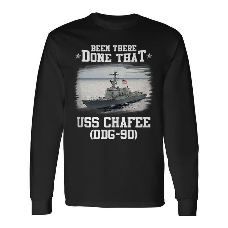 Uss Chafee Ddg-90 Destroyer Class Veterans Day Father Day Long Sleeve T-Shirt