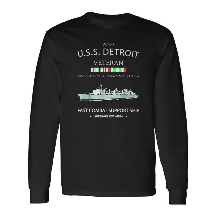Uss Detroit Veteran Long Sleeve T-Shirt T-Shirt Gifts ideas