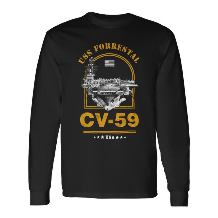 Uss Forrestal Cv-59 Long Sleeve T-Shirt