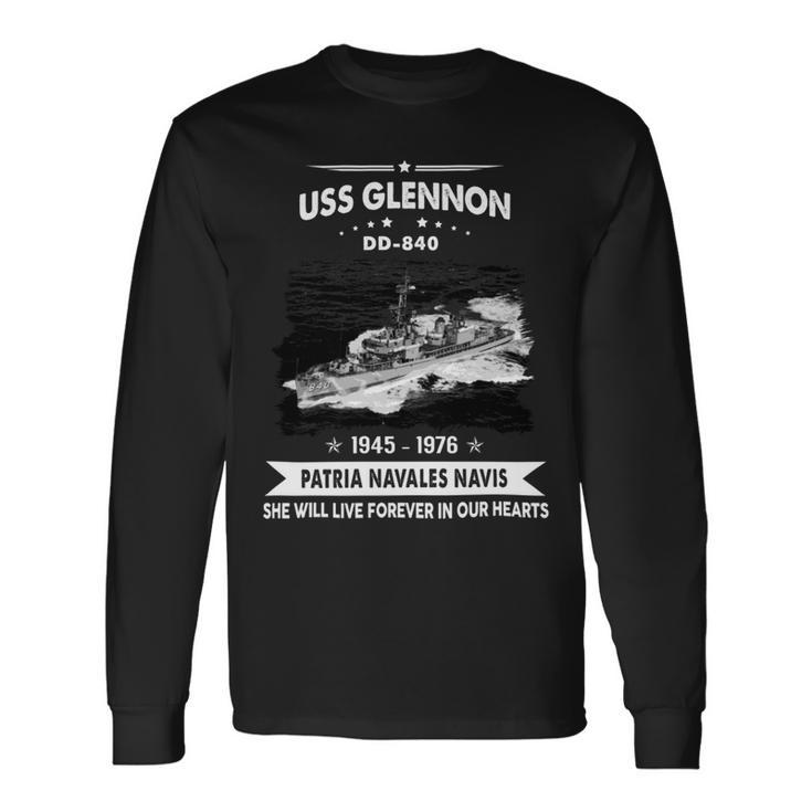 Uss Glennon Dd840 Long Sleeve T-Shirt