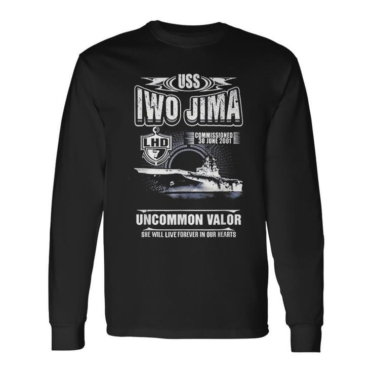 Uss Iwo Jima Lhd7 Long Sleeve T-Shirt