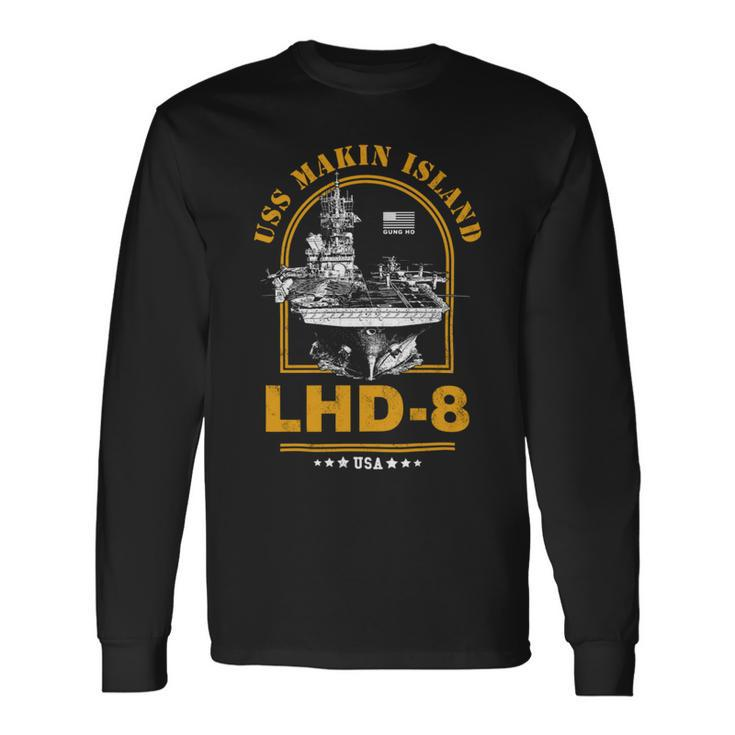 Uss Makin Island Lhd-8 Long Sleeve T-Shirt