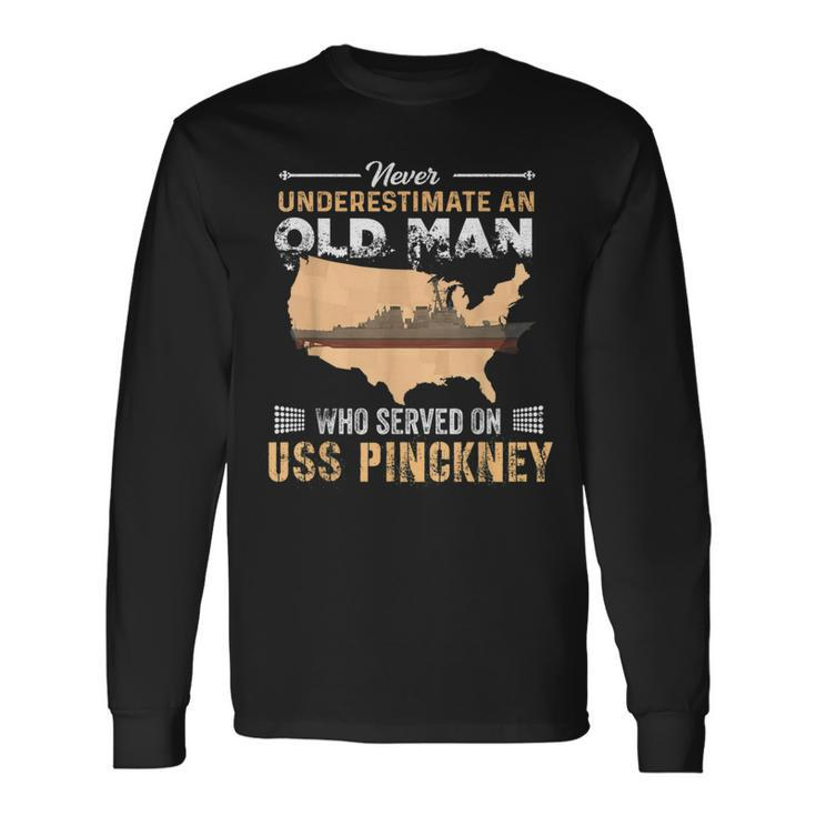Uss Pinckney Ddg-91 Destroyer Long Sleeve T-Shirt