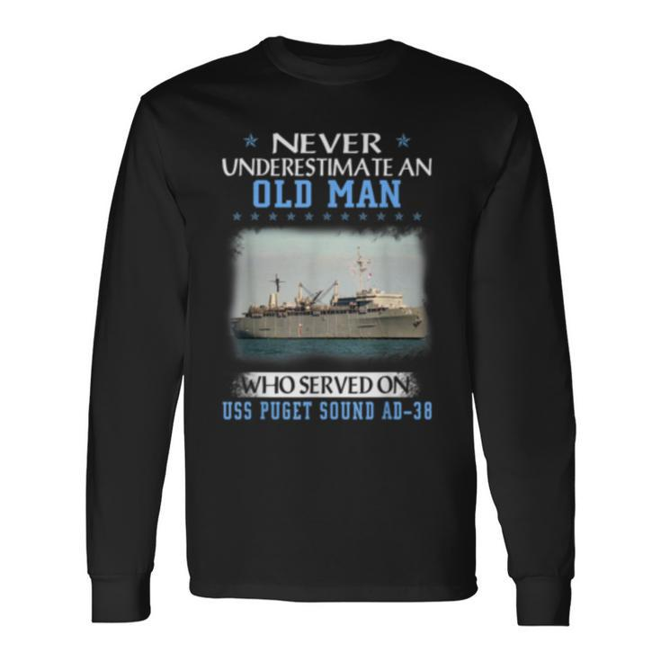 Uss Puget Sound Ad38 Long Sleeve T-Shirt T-Shirt