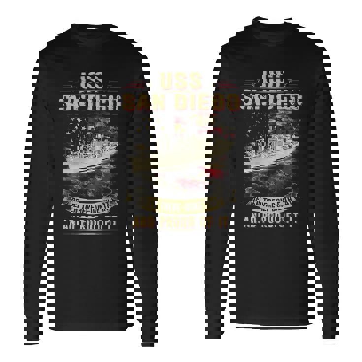 Uss San Diego Afs6 Long Sleeve T-Shirt T-Shirt