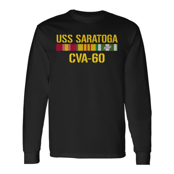 Uss Saratoga Cva60 Vietnam Veteran Long Sleeve T-Shirt