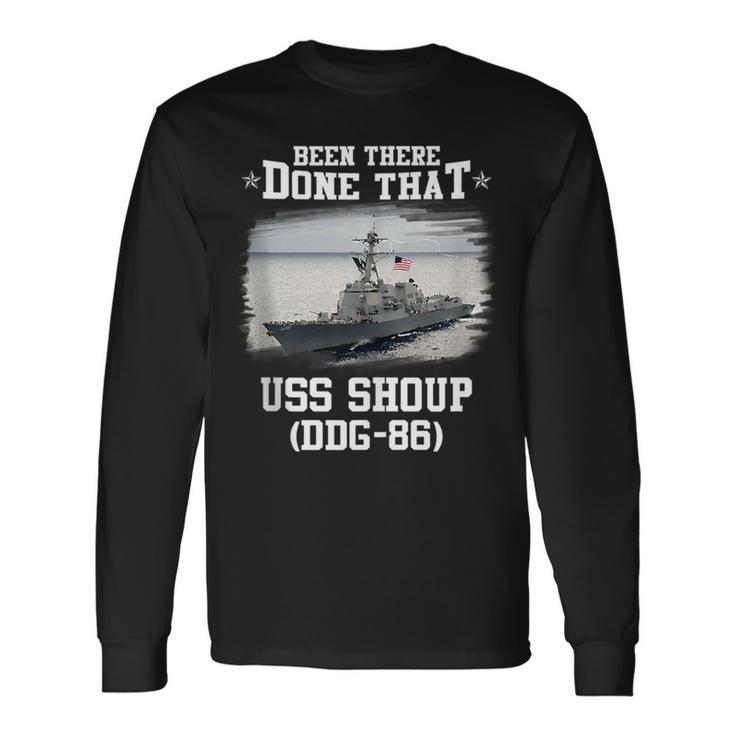 Uss Shoup Ddg-86 Destroyer Class Veterans Day Father Day Long Sleeve T-Shirt