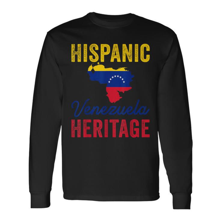 Venezuela Flag Hispanic Heritage Month Great Venezuela Pride Long Sleeve T-Shirt