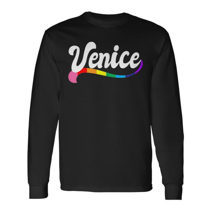Venice Italy California Gay Pride Lgbtqi Queer Love Italian Long Sleeve T-Shirt T-Shirt