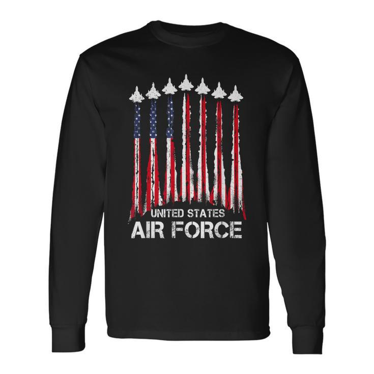 Veteran Air Force United States Patriotic 4Th Of July Long Sleeve T-Shirt T-Shirt
