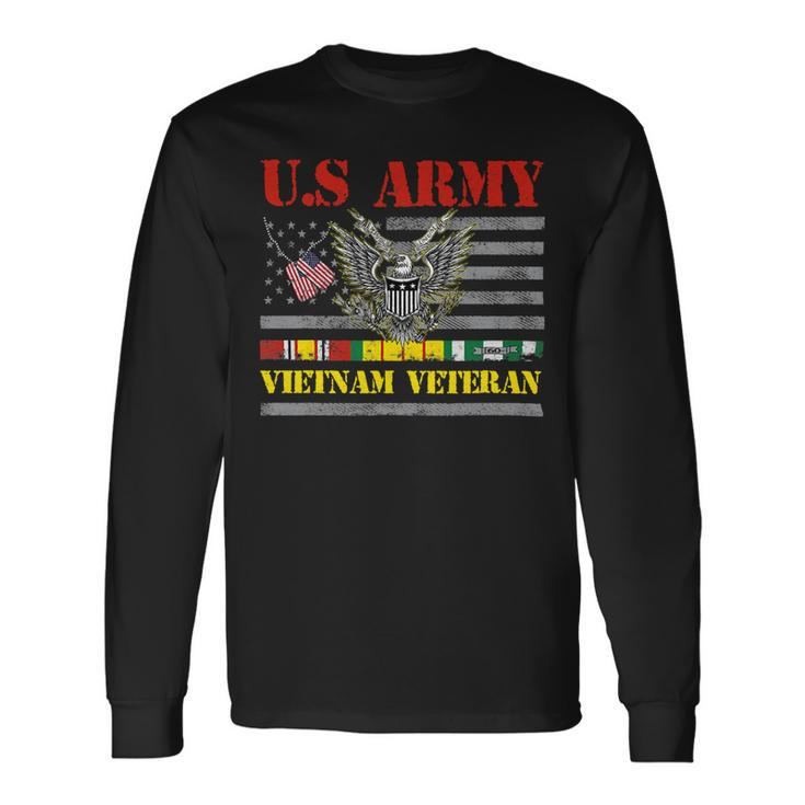 Veteran Vets US Army Vietnam Veteran Vietnam War Veterans Day 183 Veterans Long Sleeve T-Shirt