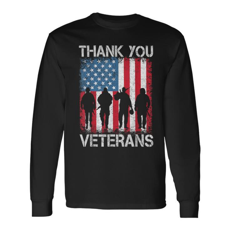Veterans Day Thank You Veterans Proud Long Sleeve T-Shirt