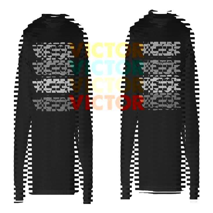 Victor Name Long Sleeve T-Shirt